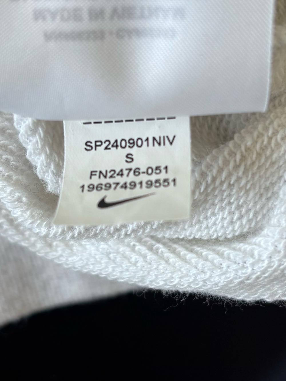 Nike Cropped Crewneck Sweatshirt in Light Grey - Picture 6 of 9